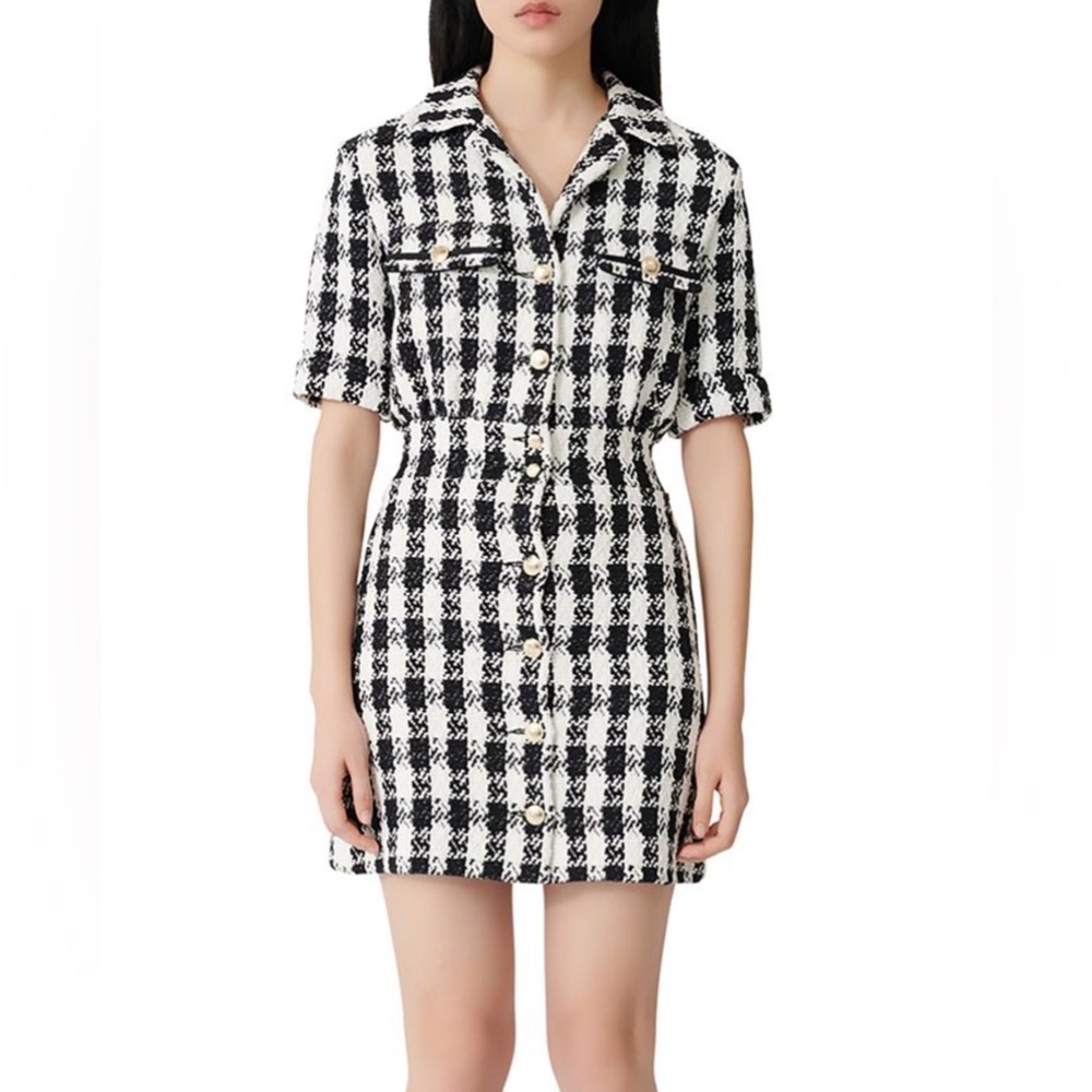 Maje Ricky tweed dress size 36